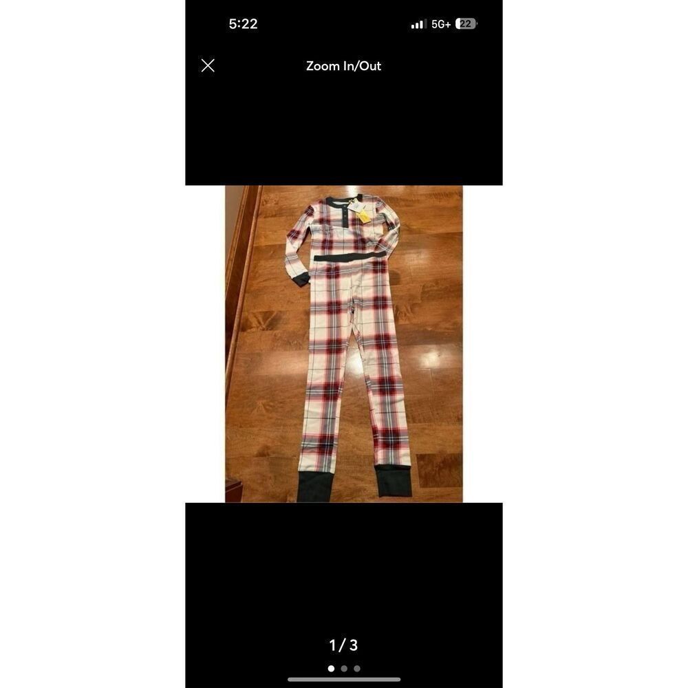 New unisex Christmas plaid Hearth & Hand by Magnolia pajamas size 10